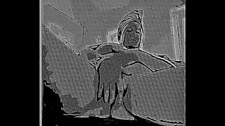 Creaming her massive hot body