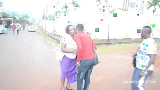 An orgy fuck between two guys plus a pretty girl during an obstacle preparation for an obstacle Easter party in Cameroon after show a clean pair of heels an obstacle church&period; to discern on African Street thug